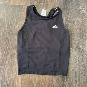 adidas Black Racerback Athletic Tank Top